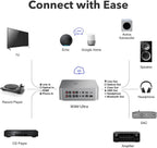 WiiM Ultra Music Streamer & Cyfrowy Przedwzmacniacz | Ekran Dotykowy 3,5",Kompatybilny z GoogleCast&Alexa,Streamuj Spotify,Amazon Music,Tida,HDMI ARC,Wejście Phono,Wyjście Słuchawkowe,kosmiczny szary